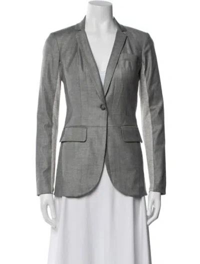 Pre-owned Yigal Azrouël Wool Blazer In Gray