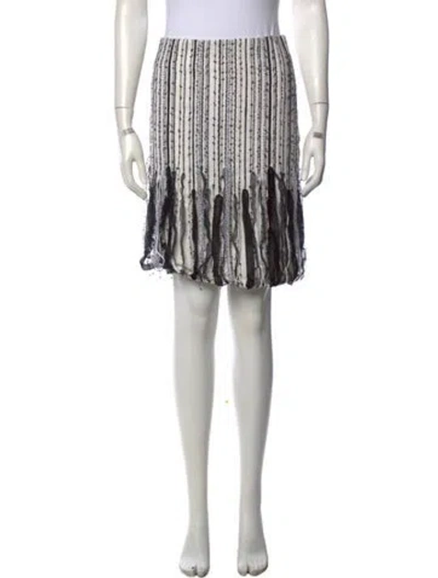 Pre-owned Yigal Azrouël Wool Knee-length Skirt In White