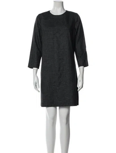 Pre-owned Yigal Azrouël Wool Mini Dress In Blue