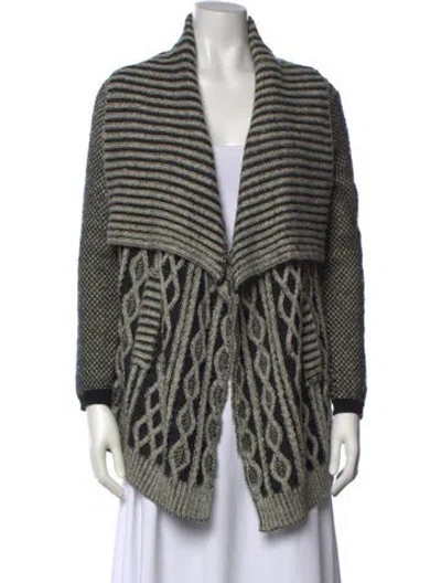Pre-owned Yigal Azrouël Wool Printed Sweater In Gray