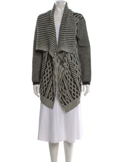 Pre-owned Yigal Azrouël Wool Striped Sweater In Multi
