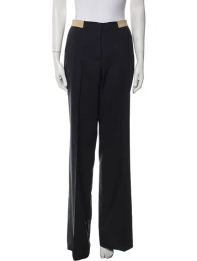 Pre-owned Yigal Azrouël Wool Wide Leg Pants In Black