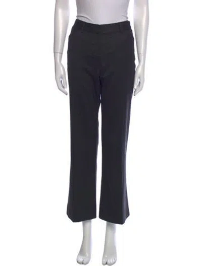 Pre-owned Yigal Azrouël Wool Wide Leg Pants In Gray