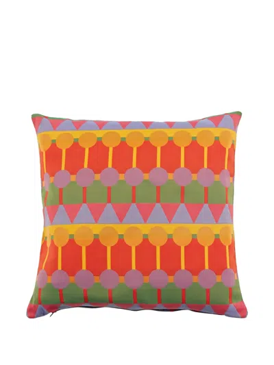 YINKA ILORI AAMI GEOMETRIC-PATTERN CUSHION