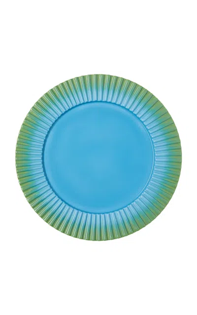 Yinka Ilori Epin Rere Ripple Dinner Plate In Blue