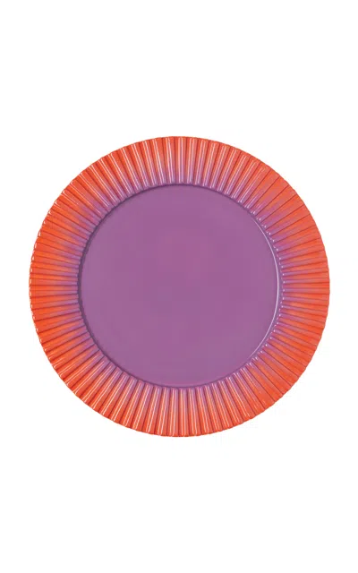 Yinka Ilori Epin Rere Ripple Dinner Plate In Purple
