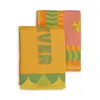 Yinka Ilori O Dara Tea Towels, Set Of 2 In Multi