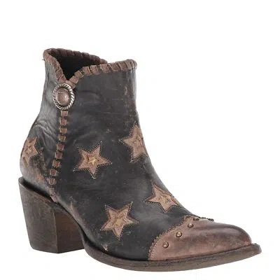 Pre-owned Yippee Ki Yay Ladies Glamis Rustic Beige & Black Snip Toe Boots Ybl357-2