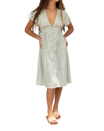 Yireh Brynn Dress In Jade In Blue