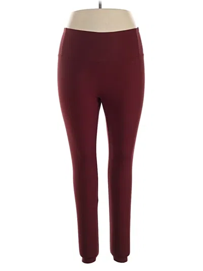 Pre-owned Yitty Active Pants In Burgundy
