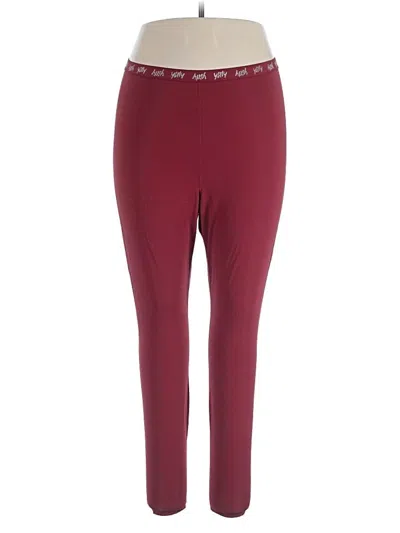 Pre-owned Yitty Active Pants In Burgundy