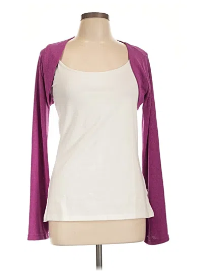 Yitty Cardigan Sweater In Purple