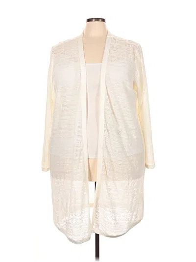 Pre-owned Yitty Cardigan Sweater In White