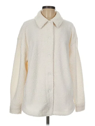 Pre-owned Yitty Faux Fur Jacket In Ivory