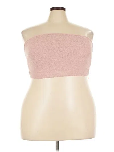 Pre-owned Yitty Sleeveless Top Pink Strapless Neckline Tops