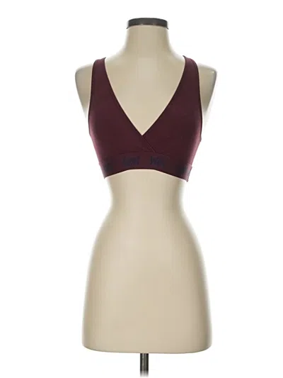 Pre-owned Yitty Sports Bra In Burgundy