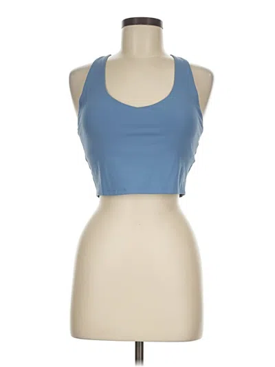 Pre-owned Yitty Tank Top Blue Halter Neckline Tops