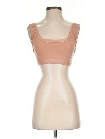 Pre-owned Yitty Tube Top Tan Strapless Neckline Tops