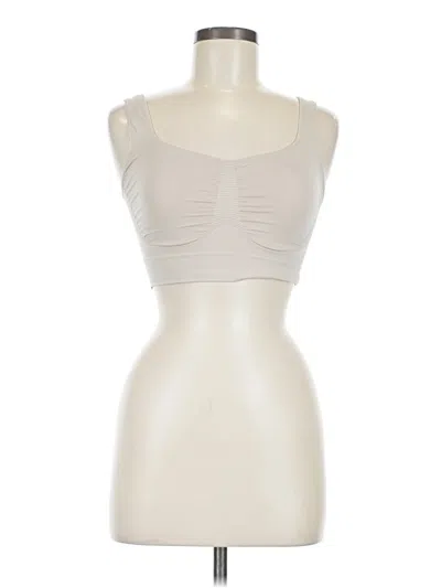 Pre-owned Yitty Tube Top Tan Strapless Neckline Tops In Brown
