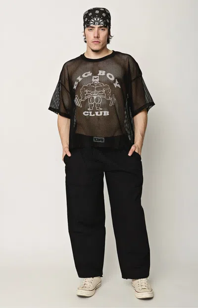 Y,iwo Men's Big Boy Club Mesh T-shirt In Black