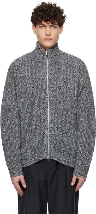 Ylève Gray Wool & Cashmere Sweater In 010 Black