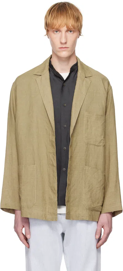 Ylève Khaki Linen Blazer