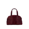 Yliana Yepez Medium Francesca Suede Braided Bordeaux Satchel