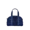 Yliana Yepez Medium Francesca Suede Braided Navy Satchel