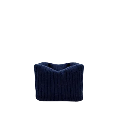 Yliana Yepez Neck Warmer Cashmere Short Navy In Blue