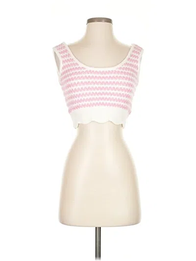 Pre-owned Yllw Sweater Vest In Pink
