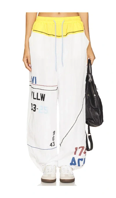 Yllw The Label Mast Jogger In White