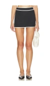 Yllw The Label Ossie Cotton Skort In Black