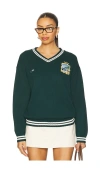 Yllw The Label Seascape Cashmere Pullover Sweater In Green