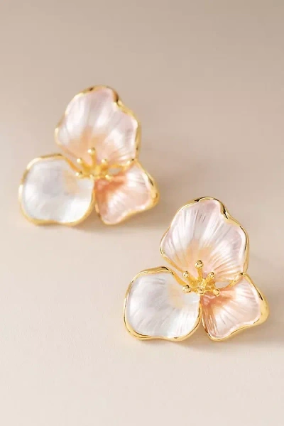 Ym Blush Bloom Earrings In Pink