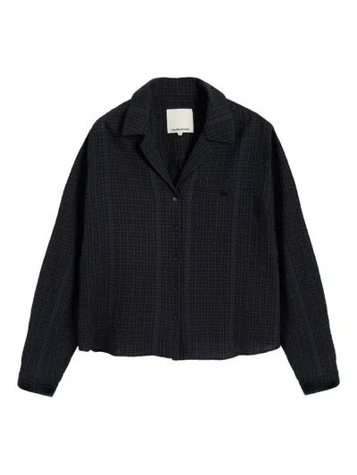 Ymc You Must Create Annie Checked Shirt In Black