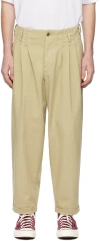 Ymc You Must Create Beige Peg Trousers In 10-stone