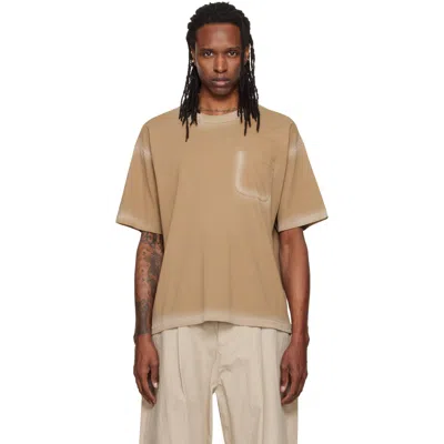 Ymc You Must Create Beige Triple Pocket T-shirt In Nude
