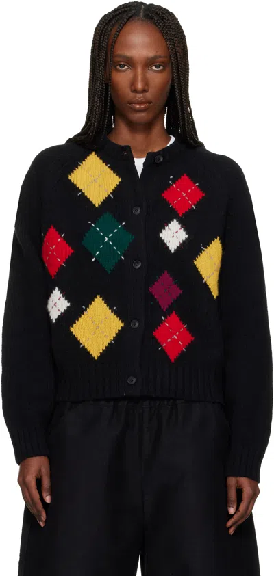 Ymc You Must Create Black Atomic Cardigan In Multi