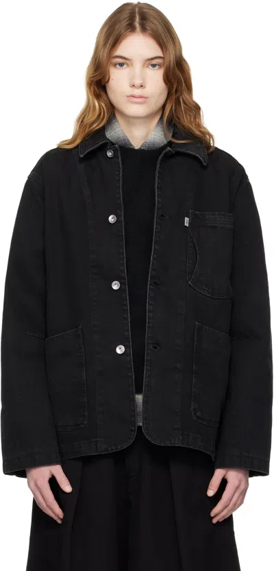 Ymc You Must Create Black Construction Denim Chore Jacket
