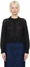 Ymc You Must Create Black Foxtail Cardigan In 01-black