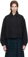 Ymc You Must Create Ymc Heath Quilted Cotton-blend Jacket In 01-black