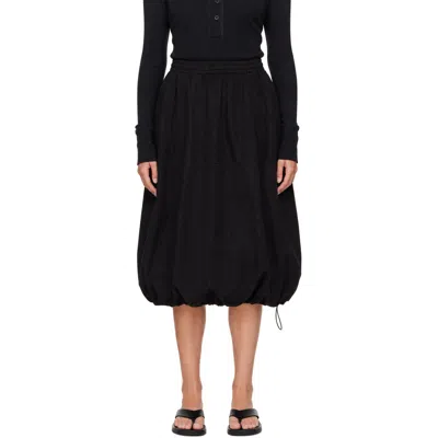 Ymc You Must Create Black Parachute Midi Skirt