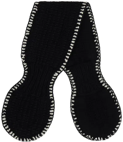 YMC YOU MUST CREATE BLACK SLOT SCARF