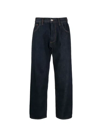 Ymc You Must Create Replacement Wide Leg Indigo Jeans In Multi