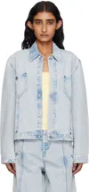 Ymc You Must Create Blue Loft Denim Jacket In Blue