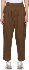 Ymc You Must Create Brown Keaton Trousers In 20-brown