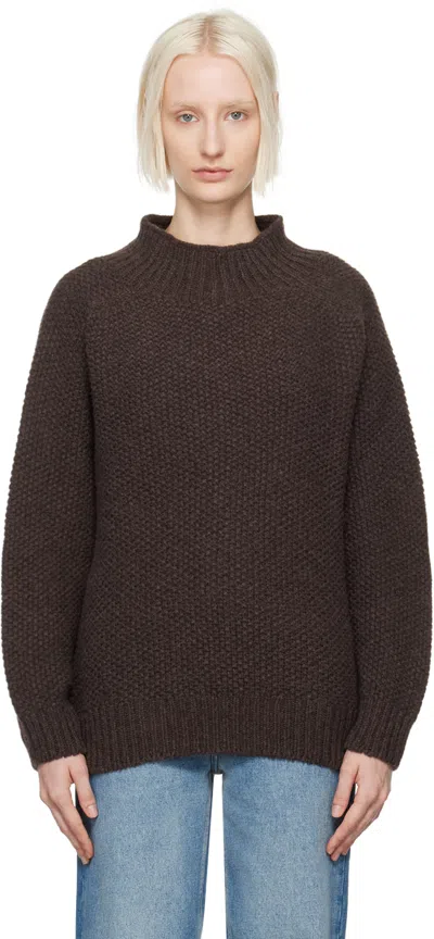Ymc You Must Create Brown Loretta Sweater In 20-brown