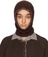 Ymc You Must Create Brown Wool Balaclava In 20-brown