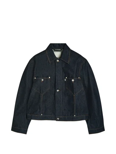 Ymc You Must Create Button Denim Jacket In Blue