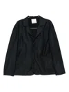 Ymc You Must Create Button-fastening Patch-pocket Blazer In Blue
